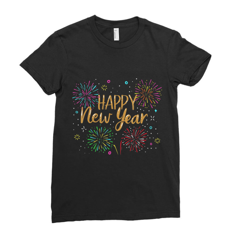 New Years Eve Party Supplies Nye 2021 Happy New Year Ladies Fitted T-shirt | Artistshot