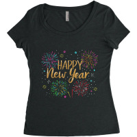 New Years Eve Party Supplies Nye 2021 Happy New Year Women's Triblend Scoop T-shirt | Artistshot