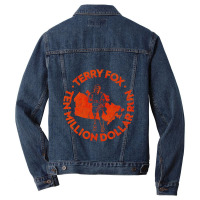 Terry Fox - Ten Million Dollar Run Men Denim Jacket | Artistshot