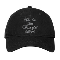 She Has That Girl Boss Hustle Bling Rhinestone Adjustable Cap | Artistshot