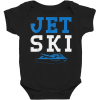 Jet Ski Lettering Jetski Rider Pwc Water Scooter Baby Bodysuit | Artistshot