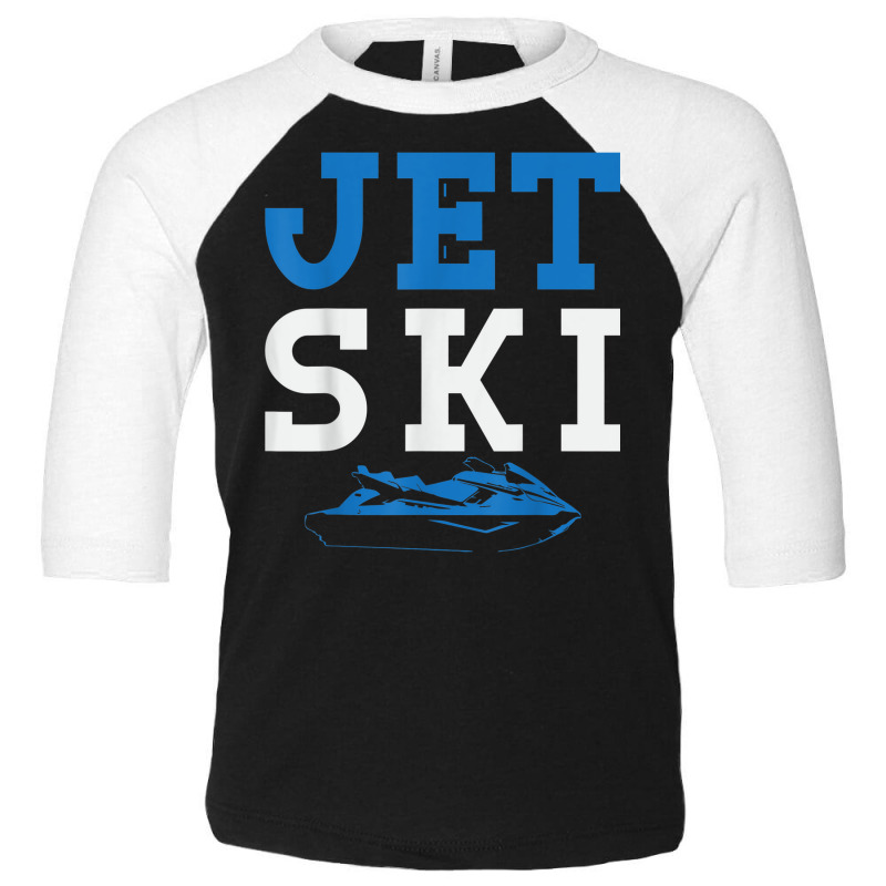 Jet Ski Lettering Jetski Rider Pwc Water Scooter Toddler 3/4 Sleeve Tee by August | Artistshot