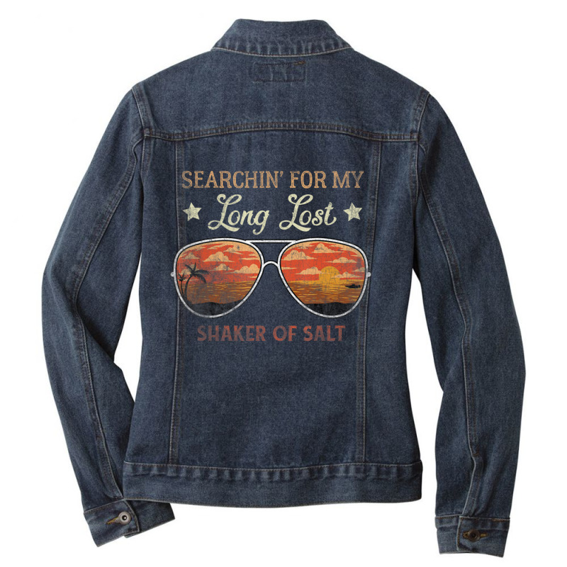 Searching For My Long Lost Shaker Of Salt Summer Ladies Denim Jacket by cm-arts | Artistshot