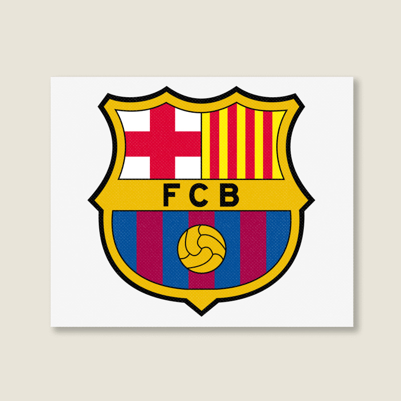 Fc #barcelona Landscape Canvas Print | Artistshot