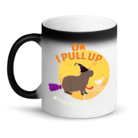 Ok I Pull Up At The Halloween Party Halloween Capybara Magic Mug | Artistshot