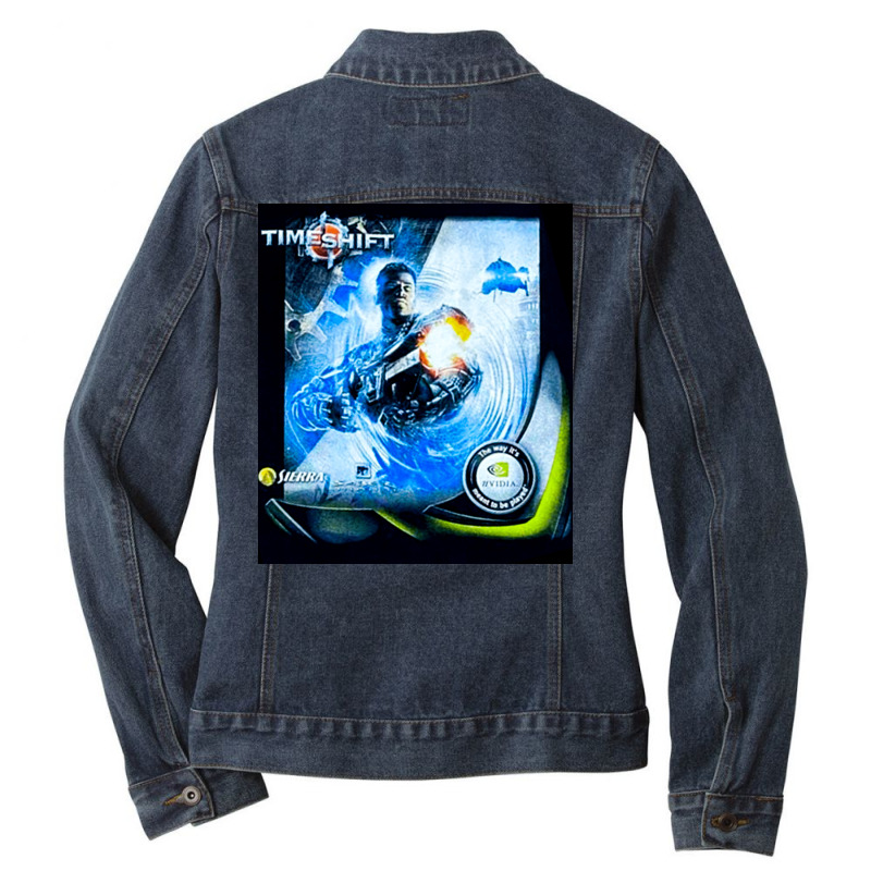 Time Shift Force, The Time Shift Force, Time Shift Force Art, Time Shi Ladies Denim Jacket by cm-arts | Artistshot