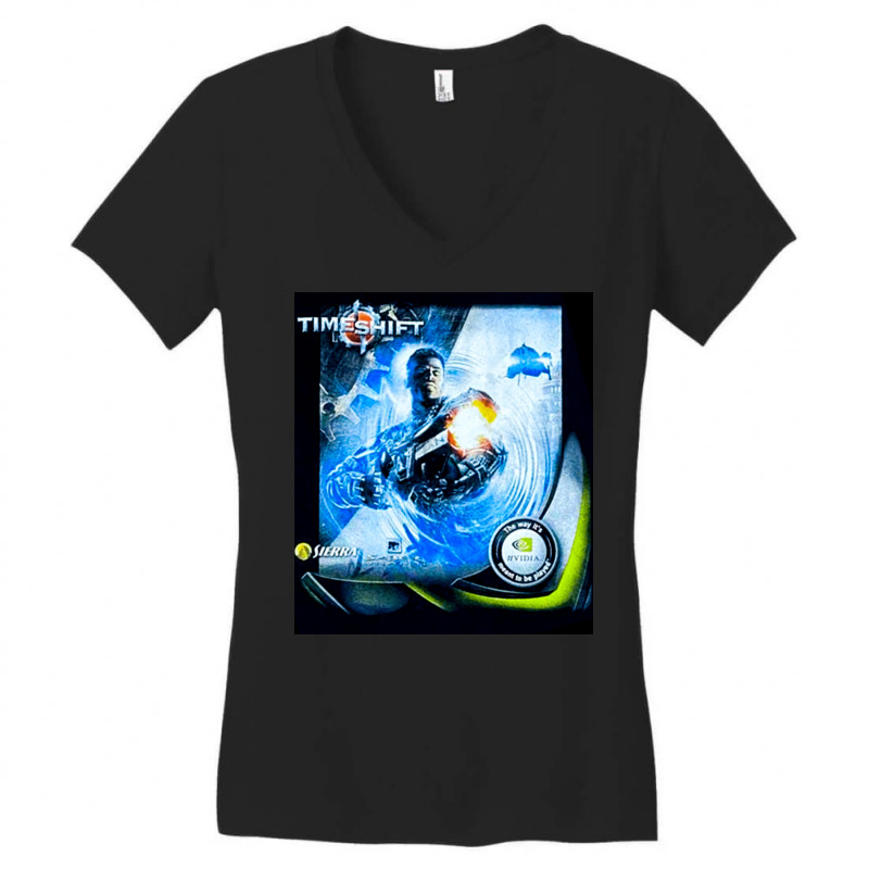 Time Shift Force, The Time Shift Force, Time Shift Force Art, Time Shi Women's V-Neck T-Shirt by cm-arts | Artistshot