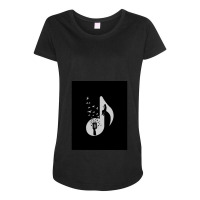 Musical Note - Singer Maternity Scoop Neck T-shirt | Artistshot