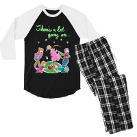 Everything Keeps Happening All The Time Men's 3/4 Sleeve Pajama Set | Artistshot