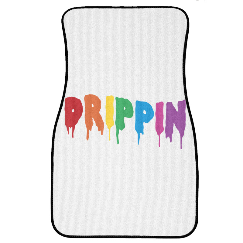 Drippin Colorful Rainbow Hip Hop Lovers Dripping Sauce T Shirt Front Car Mat | Artistshot