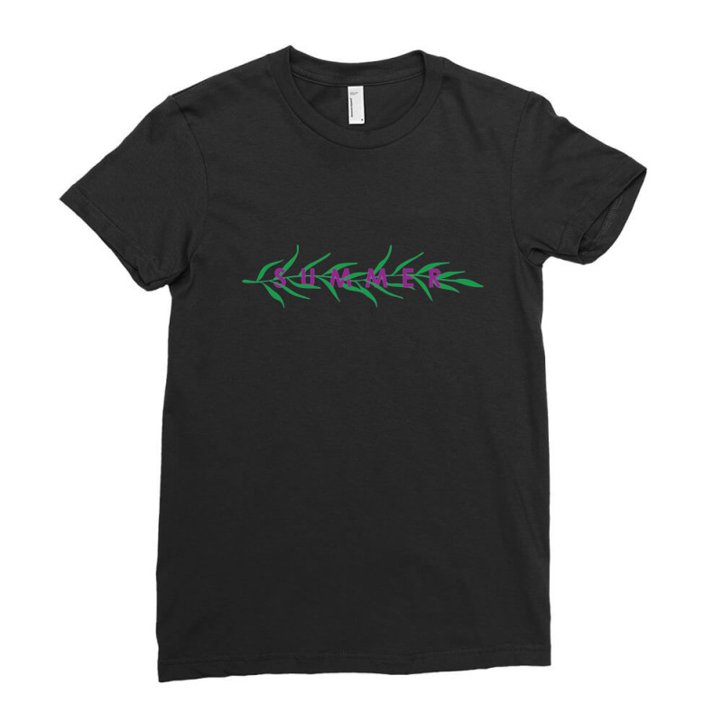 Summer Leaf Ladies Fitted T-shirt | Artistshot