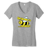 Grandma To Be Finally Women's V-neck T-shirt | Artistshot