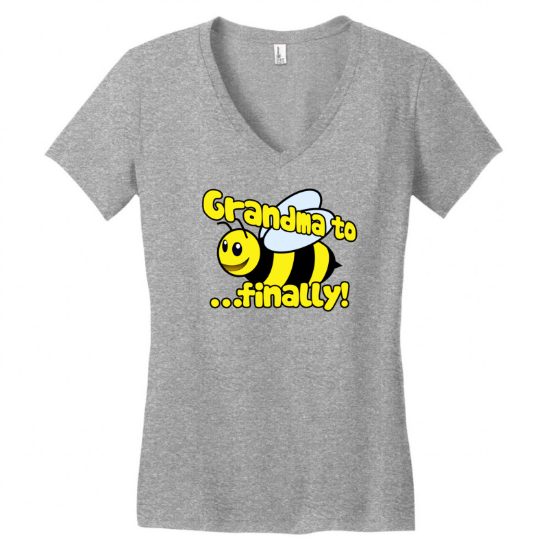 Grandma To Be Finally Women's V-Neck T-Shirt by namasari | Artistshot