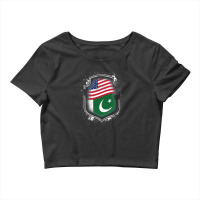 Pakistani American Flag Crop Top | Artistshot