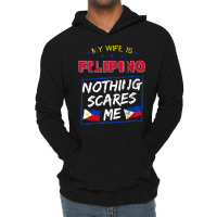 My Wife Is Filipino Republic Of The Philippines Roots Flag Lightweight Hoodie | Artistshot