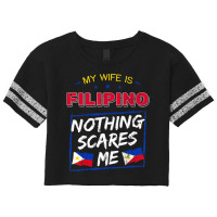 My Wife Is Filipino Republic Of The Philippines Roots Flag Scorecard Crop Tee | Artistshot