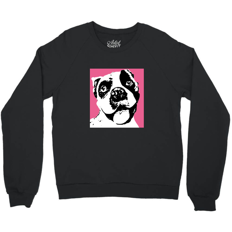 Fawn Boxer Black And White Crewneck Sweatshirt by AngieFurr | Artistshot