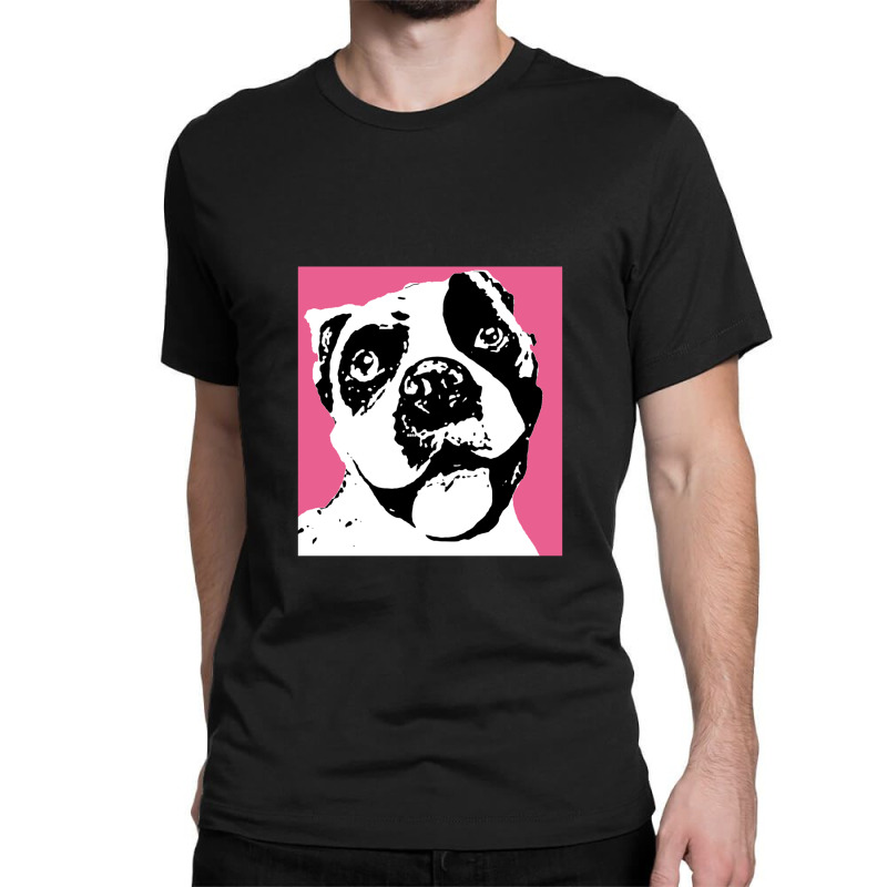 Fawn Boxer Black And White Classic T-shirt by AngieFurr | Artistshot