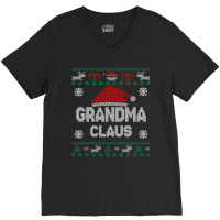 Grandma Ugly Sweater Christmas V-neck Tee | Artistshot