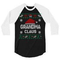 Grandma Ugly Sweater Christmas 3/4 Sleeve Shirt | Artistshot