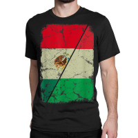 Italian And Mexican Flag Together Mixed Family Roots Classic T-shirt | Artistshot