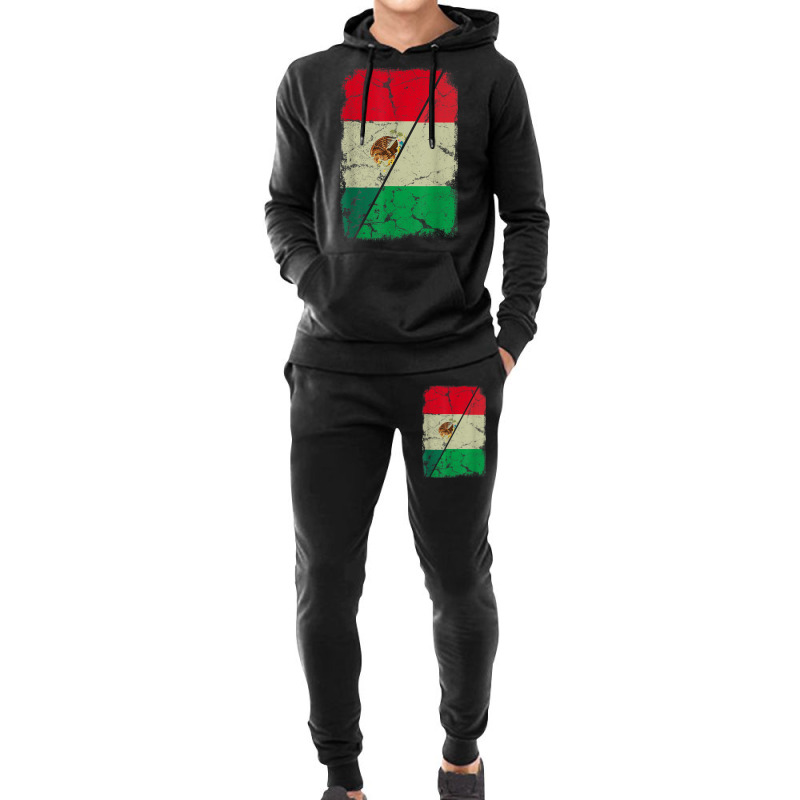 Italian And Mexican Flag Together Mixed Family Roots Hoodie & Jogger set by Uniform | Artistshot