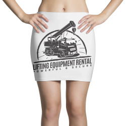 emblem of crane machine rental Mini Skirts | Artistshot