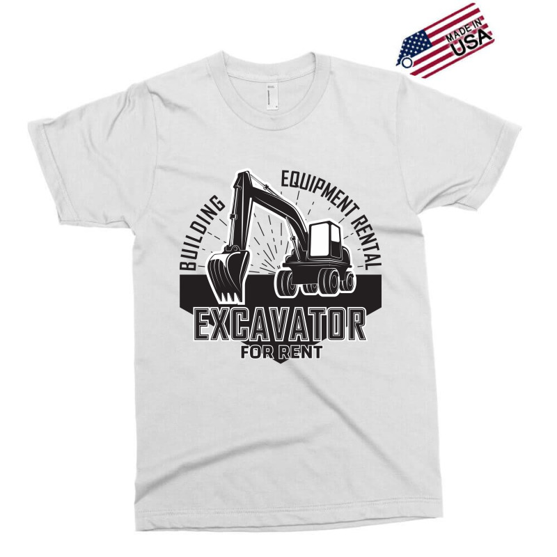 Emblem Of Excavator Or Building Machine Rental Organisationrganisation Exclusive T-shirt | Artistshot
