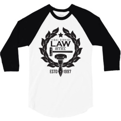 emblem of lawyer agency or notary 3/4 Sleeve Shirt | Artistshot
