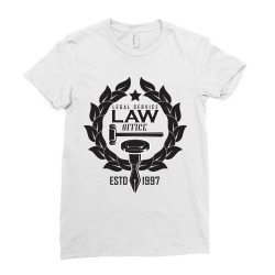 emblem of lawyer agency or notary Ladies Fitted T-Shirt | Artistshot