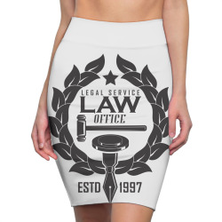 emblem of lawyer agency or notary Pencil Skirts | Artistshot