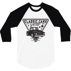 emblem of muscle car repair and service organisationtion 2 3/4 Sleeve Shirt | Artistshot