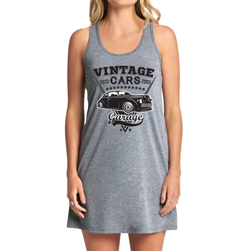 Emblem Of Muscle Car Repair And Service Organisationtion Tank Dress | Artistshot