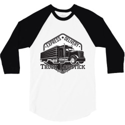 emblem of truck rental organisation 3/4 Sleeve Shirt | Artistshot