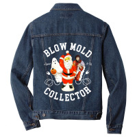 Blow Mold Collector Light It Up Christmas Halloween Men Denim Jacket | Artistshot