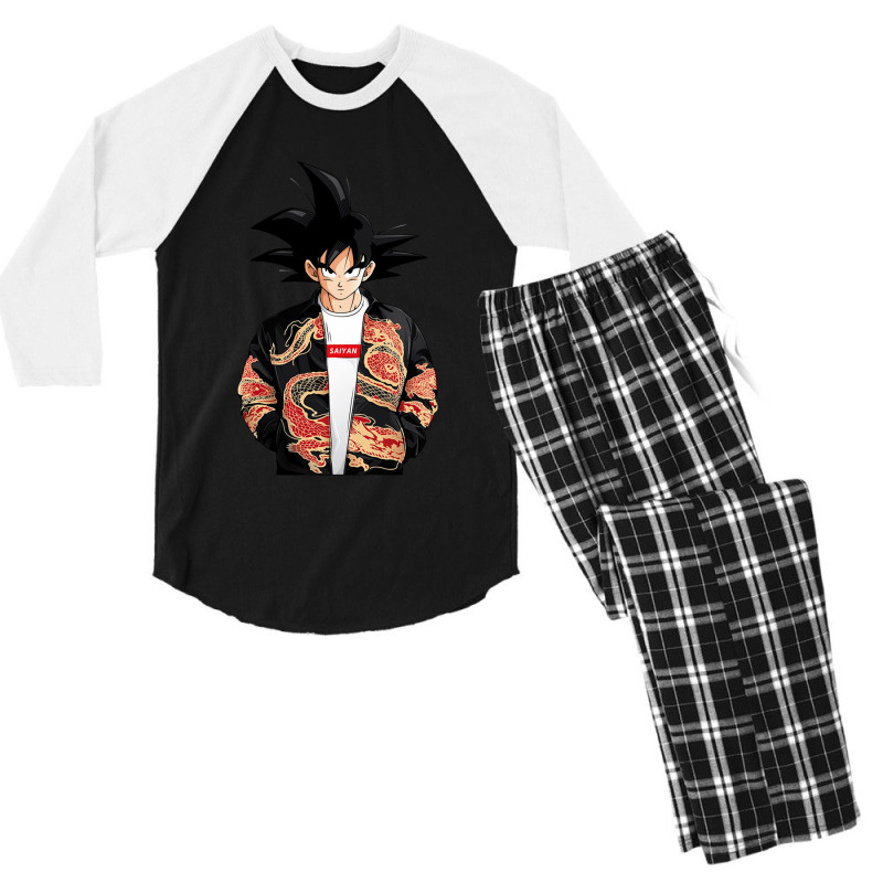 Goku Drip Fashion Men's 3/4 Sleeve Pajama Set | Artistshot