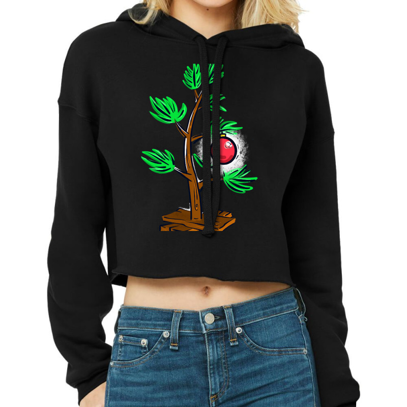 Cb Christmas Tree Cropped Hoodie | Artistshot