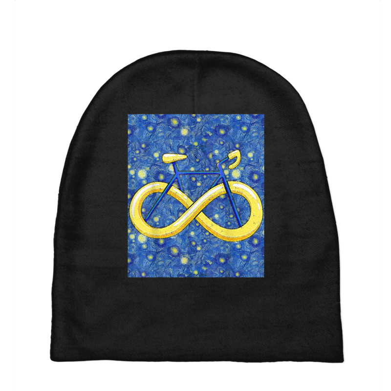 Starry Night Cyclist Infinite Bike Baby Beanies by Garnet | Artistshot