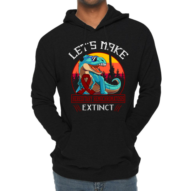 Lets Make Hereditary Hemochromatosis Extinct Dinosaur Men Women Kid Lightweight Hoodie by JACOBMCCOLLUM | Artistshot