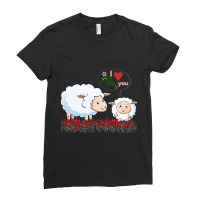 I Love You Mom Withe Cute Ladies Fitted T-shirt | Artistshot