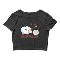 I Love You Mom Withe Cute Crop Top | Artistshot