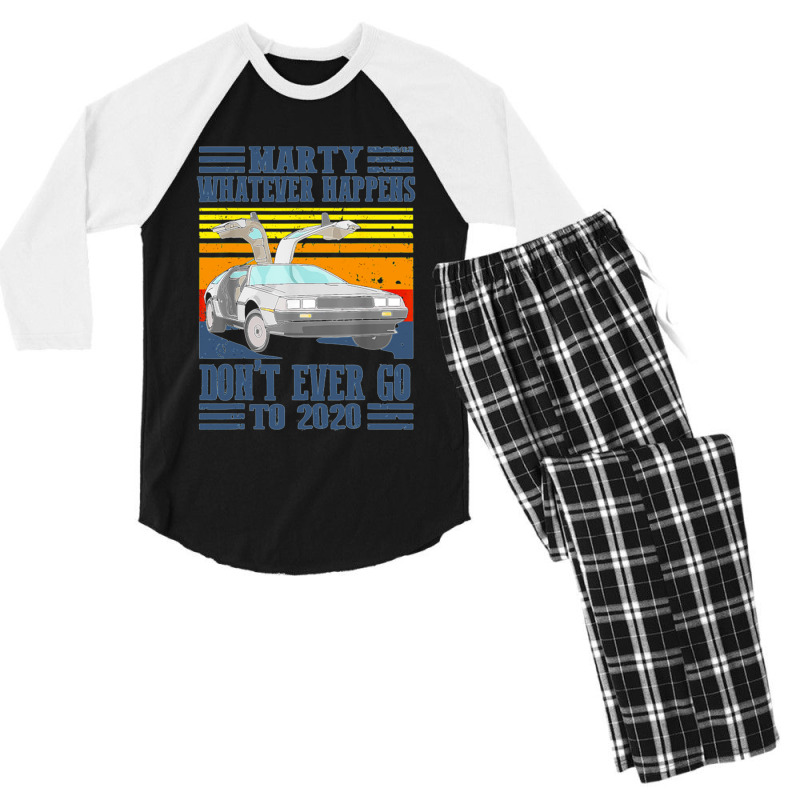 Marty Dont Ever Go To 2020 Men's 3/4 Sleeve Pajama Set | Artistshot