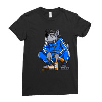 Russian Gopnik Russian Squat Nu Pogodi Wolf Russian Ladies Fitted T-shirt | Artistshot