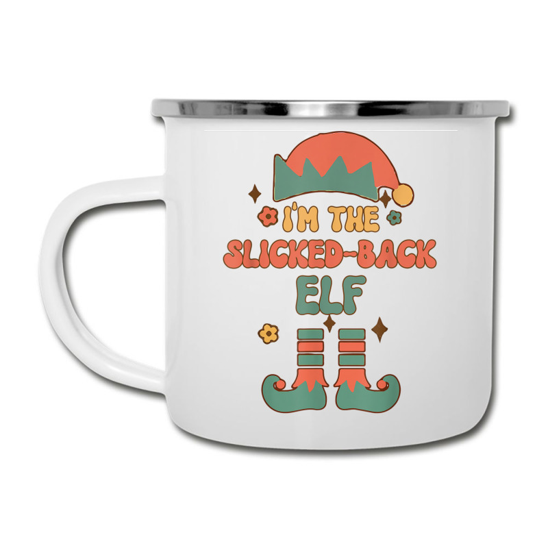 I'm The Slicked Back Elf Matching Team Squad Groovy Text Camper Cup by Clinical | Artistshot