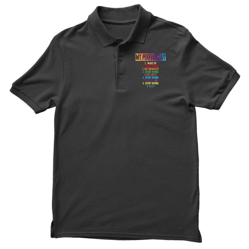 My Perfect Sport Diving Day Men's Polo Shirt by cm-arts | Artistshot