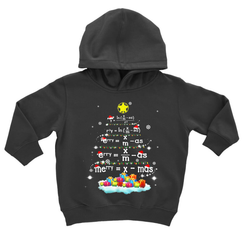 Xmas Cute Christmas Tree Fractions Math Teacher Christmas Toddler Hoodie by Uniform | Artistshot