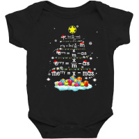 Xmas Cute Christmas Tree Fractions Math Teacher Christmas Baby Bodysuit | Artistshot