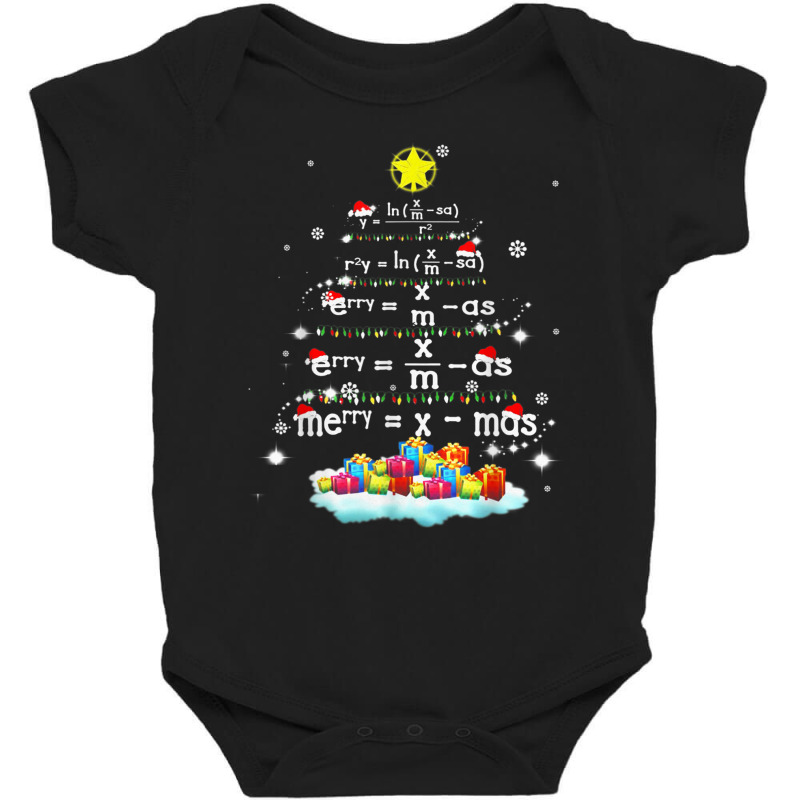 Xmas Cute Christmas Tree Fractions Math Teacher Christmas Baby Bodysuit by Uniform | Artistshot