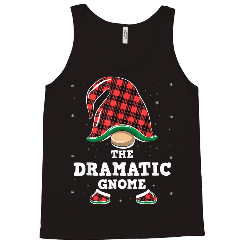 Dramatic Gnome Buffalo Plaid Christmas Dramatic Gnome Tank Top by Color | Artistshot