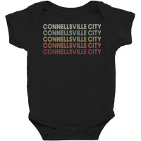 Connellsville City Pennsylvania Connellsville City Pa Retro Baby Bodysuit | Artistshot